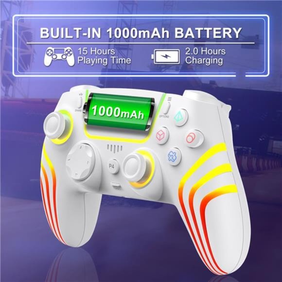 Wireless Controller with Dual Vibration, 6-Axis Motion, Audio Function - Picture 5 of 7